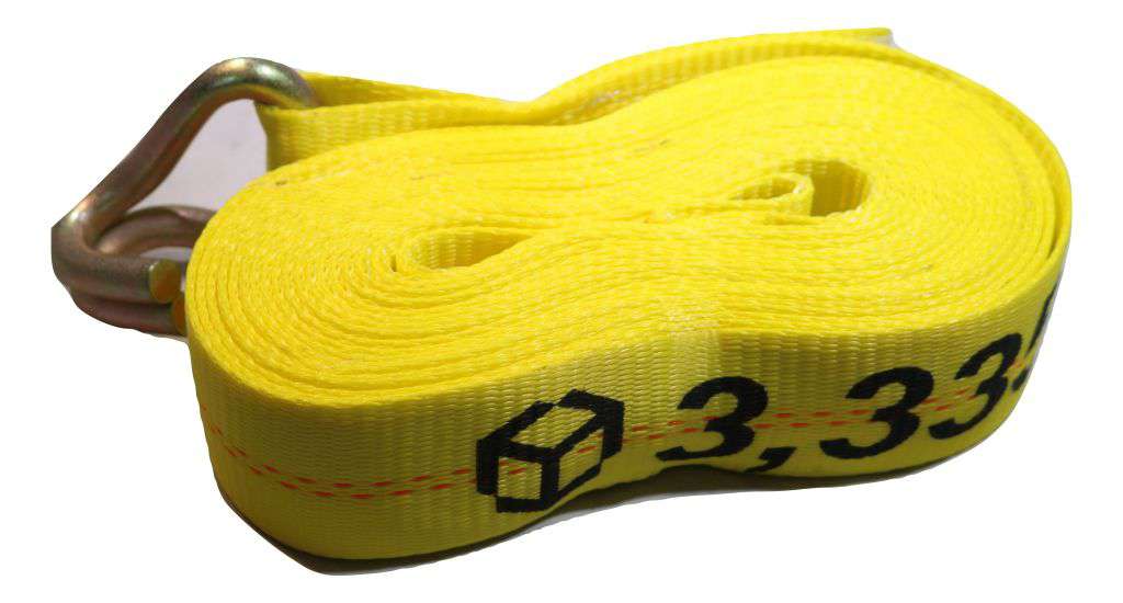 QTY 100 - 2" x 27 Ft. Flatbed Ratchet Strap w/ Wire Hooks