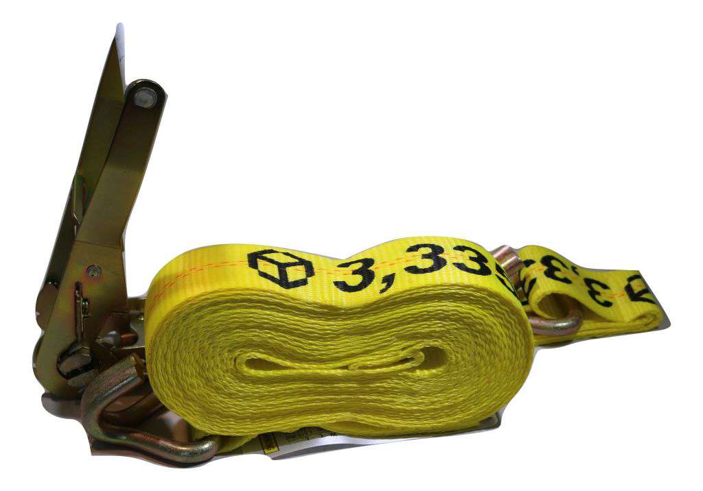QTY 100 - 2" x 27 Ft. Flatbed Ratchet Strap w/ Wire Hooks