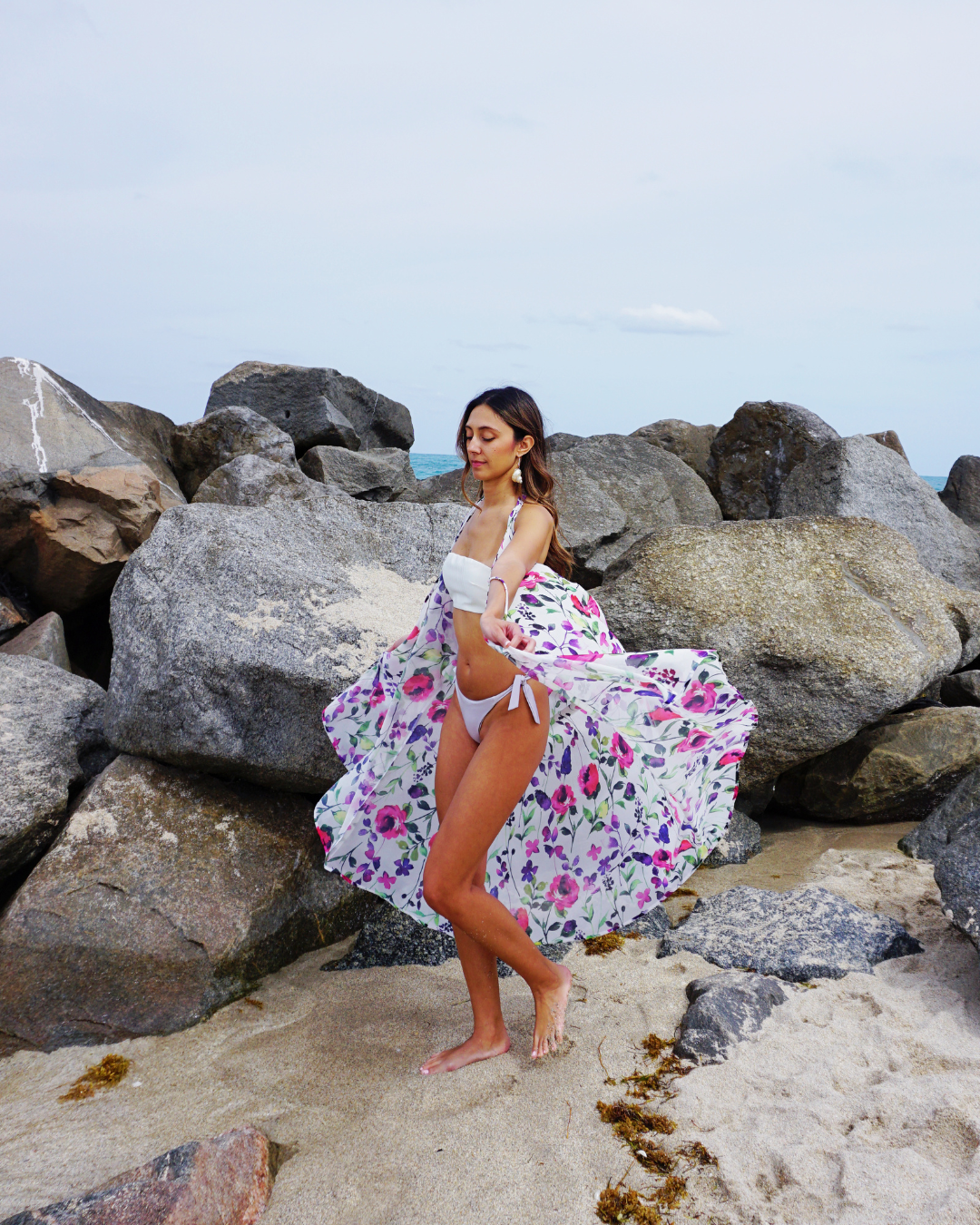 Baliawear Baliawear Show Skirt - Rose Bloom
