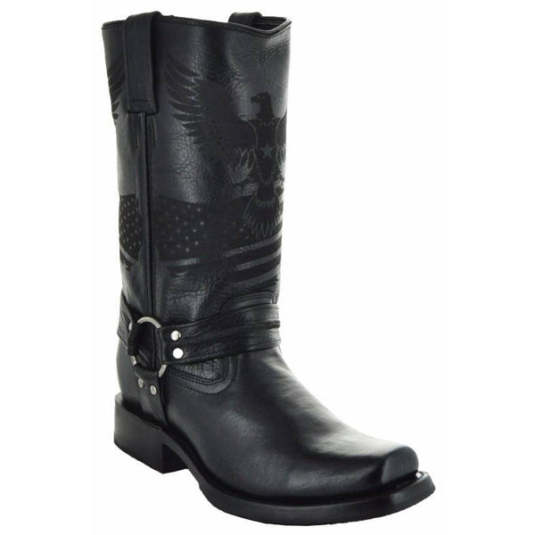Soto Boots Soto Boots Eagle Rider Men's Leather Biker Boots (H50021)