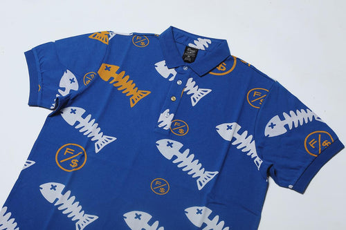 Fly Supply Co Fly Supply Co Fishscale Polo (Blue)
