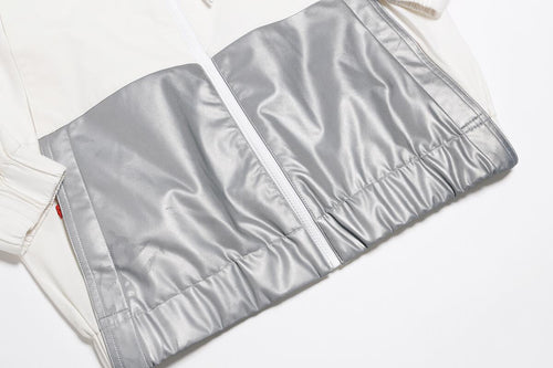 Happy Pockets Windbreaker Zip-Up Jacket (White) Fly Supply Co