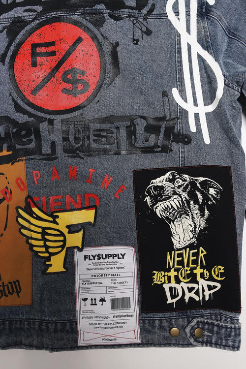 New Rich Denim Jacket (Denim) Fly Supply Co