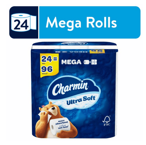 Charmin Ultra Soft Toilet Paper, 24 Mega Roll EasyOptionXY LLC