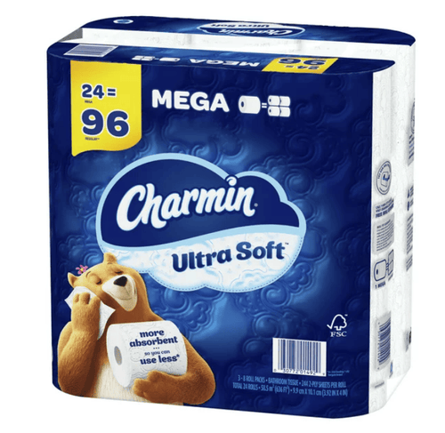 Charmin Ultra Soft Toilet Paper, 24 Mega Roll EasyOptionXY LLC