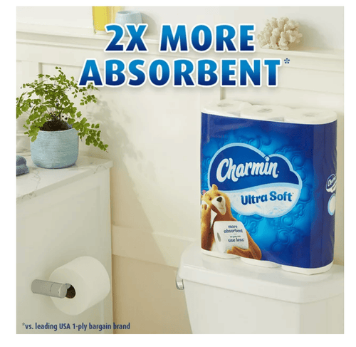 Charmin Ultra Soft Toilet Paper, 12 Mega Rolls EasyOptionXY LLC