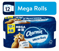 Charmin Ultra Soft Toilet Paper, 12 Mega Rolls EasyOptionXY LLC