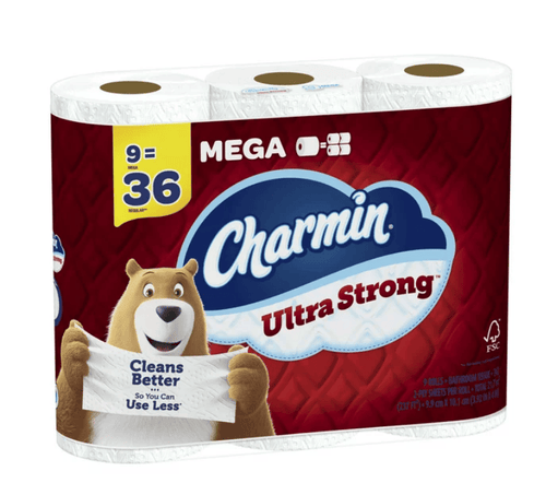 Charmin Ultra Strong Toilet Paper, 9 Mega Roll EasyOptionXY LLC