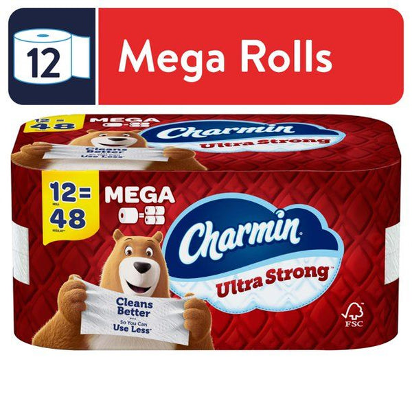 Charmin Ultra Strong Toilet Paper, 12 Mega Roll EasyOptionXY LLC