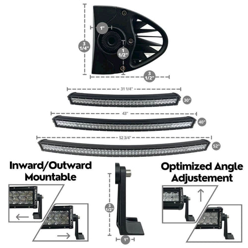 ExtremeLED 52" Curved Extreme Series Dual Row 500W Combo Beam LED Light Bar OffRoadUSA.com