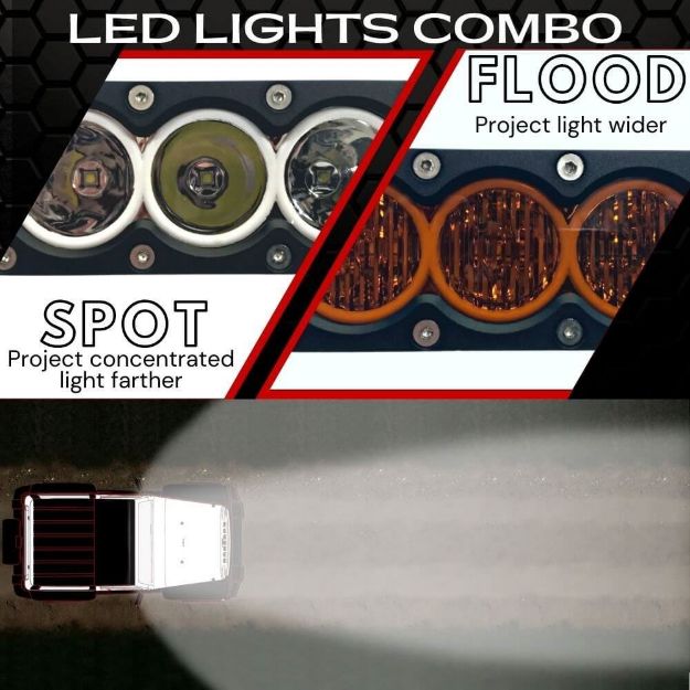 ExtremeLED 28" X6 Amber/White 150W Combo Beam LED Light Bar & Harness Kit