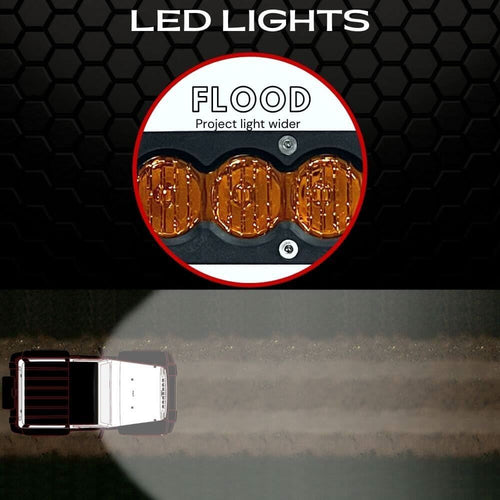 ExtremeLED 6" X6S Slim Amber 30W Flood LED Light Bar OffRoadUSA.com