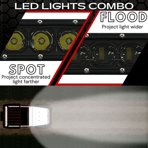 ExtremeLED 18" Extreme Stealth 60W Combo Beam LED Light Bar OffRoadUSA.com