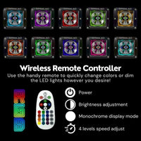 ExtremeLED Extreme Series 3" LED RGB Light Pod Pair OffRoadUSA.com