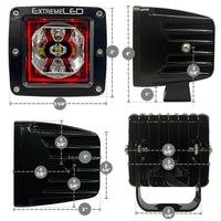 ExtremeLED Extreme Series 3" LED RGB Light Pod Pair OffRoadUSA.com