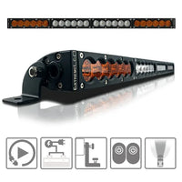 ExtremeLED 25" X6S Slim Amber/White 120W LED Light Bar & Harness OffRoadUSA.com