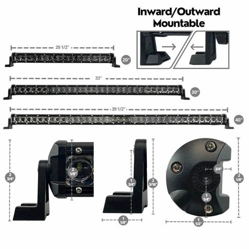 ExtremeLED Extreme Series Single Row Combo RGB Light Bar OffRoadUSA.com