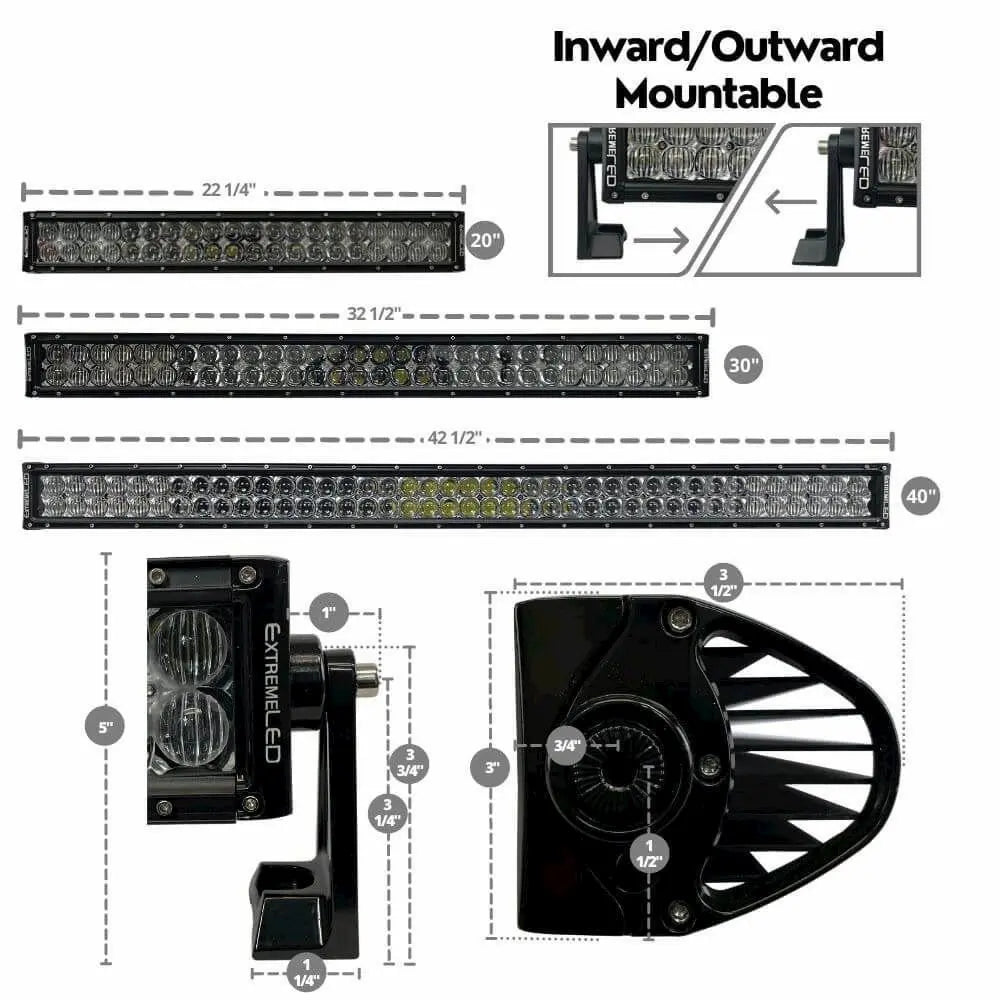 ExtremeLED Extreme Series Dual Row Combo RGB Light Bar