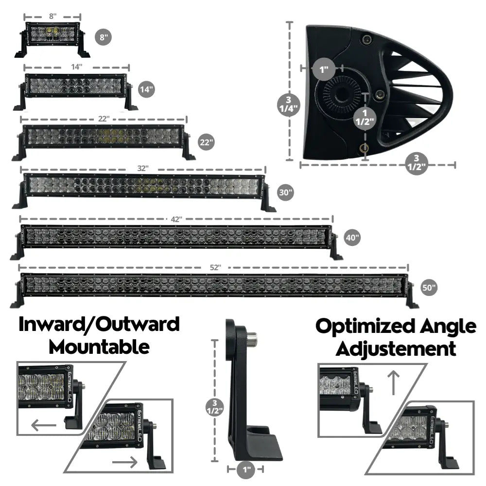 ExtremeLED 52" Extreme Series Dual Row 500W Combo Beam LED Light Bar