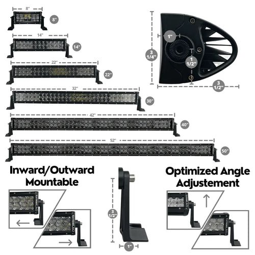 ExtremeLED 52" Extreme Series Dual Row 500W Combo Beam LED Light Bar OffRoadUSA.com
