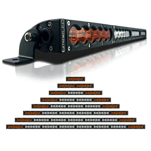 ExtremeLED X6S Slim Amber & White LED Light Bar & Harness OffRoadUSA.com