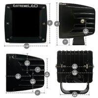 ExtremeLED Amber (Yellow) Extreme Series 3" CREE LED Light Pods OffRoadUSA.com