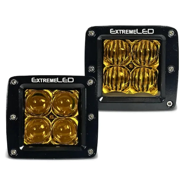ExtremeLED Amber (Yellow) Extreme Series 3" CREE LED Light Pods OffRoadUSA.com