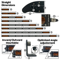 ExtremeLED X6S Slim Amber & White LED Light Bar & Harness OffRoadUSA.com
