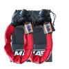 Limited Edition 1/2'' x 24'' Black Soft shackle with Red Sleeve MOJAB OFFROAD
