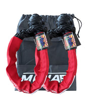 Limited Edition 1/2'' x 24'' Black Soft shackle with Red Sleeve MOJAB OFFROAD