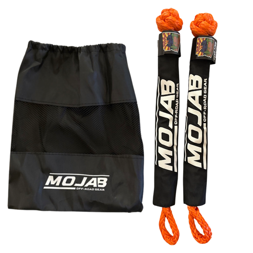Soft Shackle 1/2'' x 22'' with sleeve and bag (Set of 2 Shackles) (Lifetime Warranty) MOJAB OFFROAD