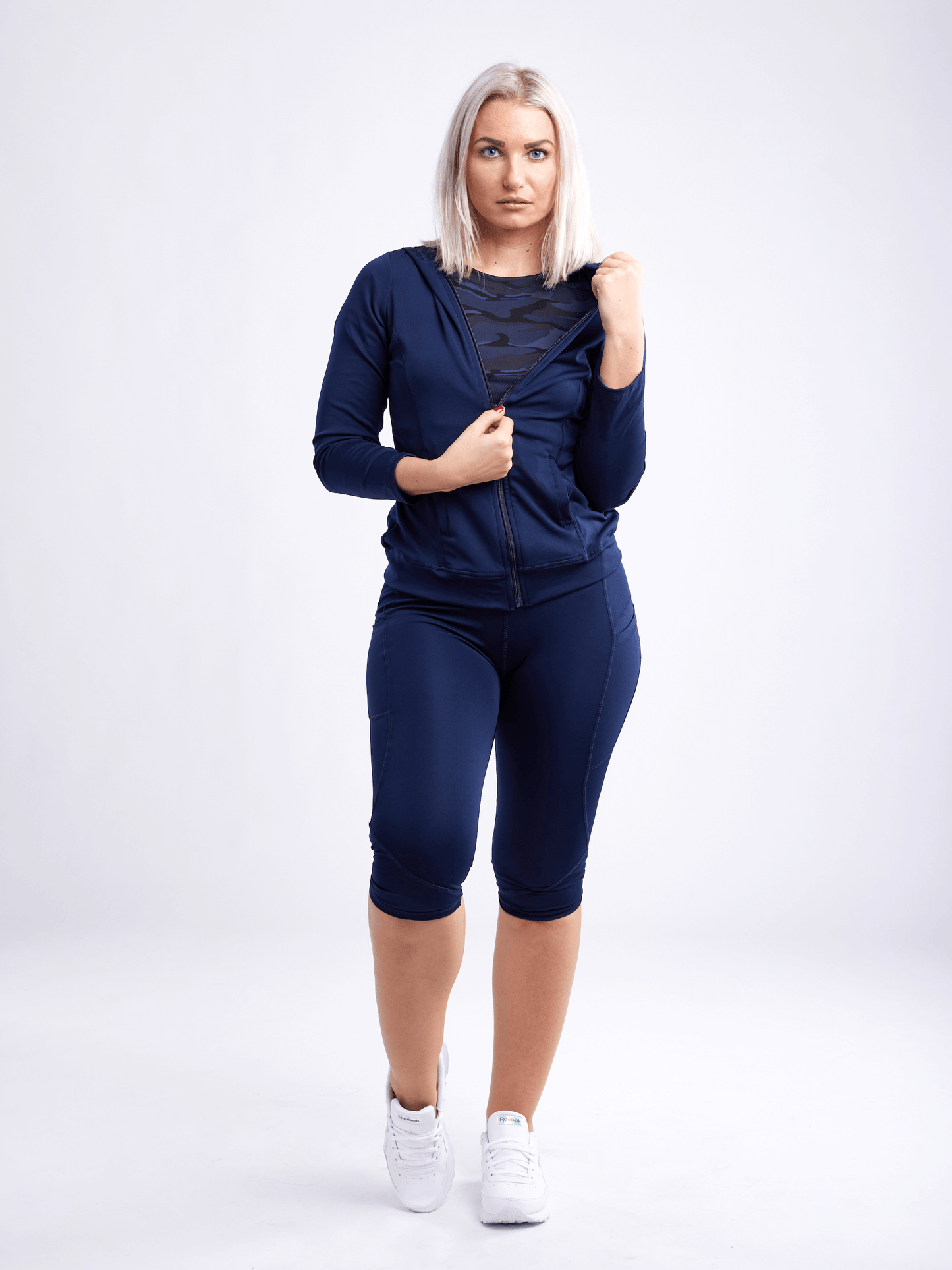 JupiterGear Mid-Rise Capri Fitness Leggings with Side Pockets Jupiter Gear