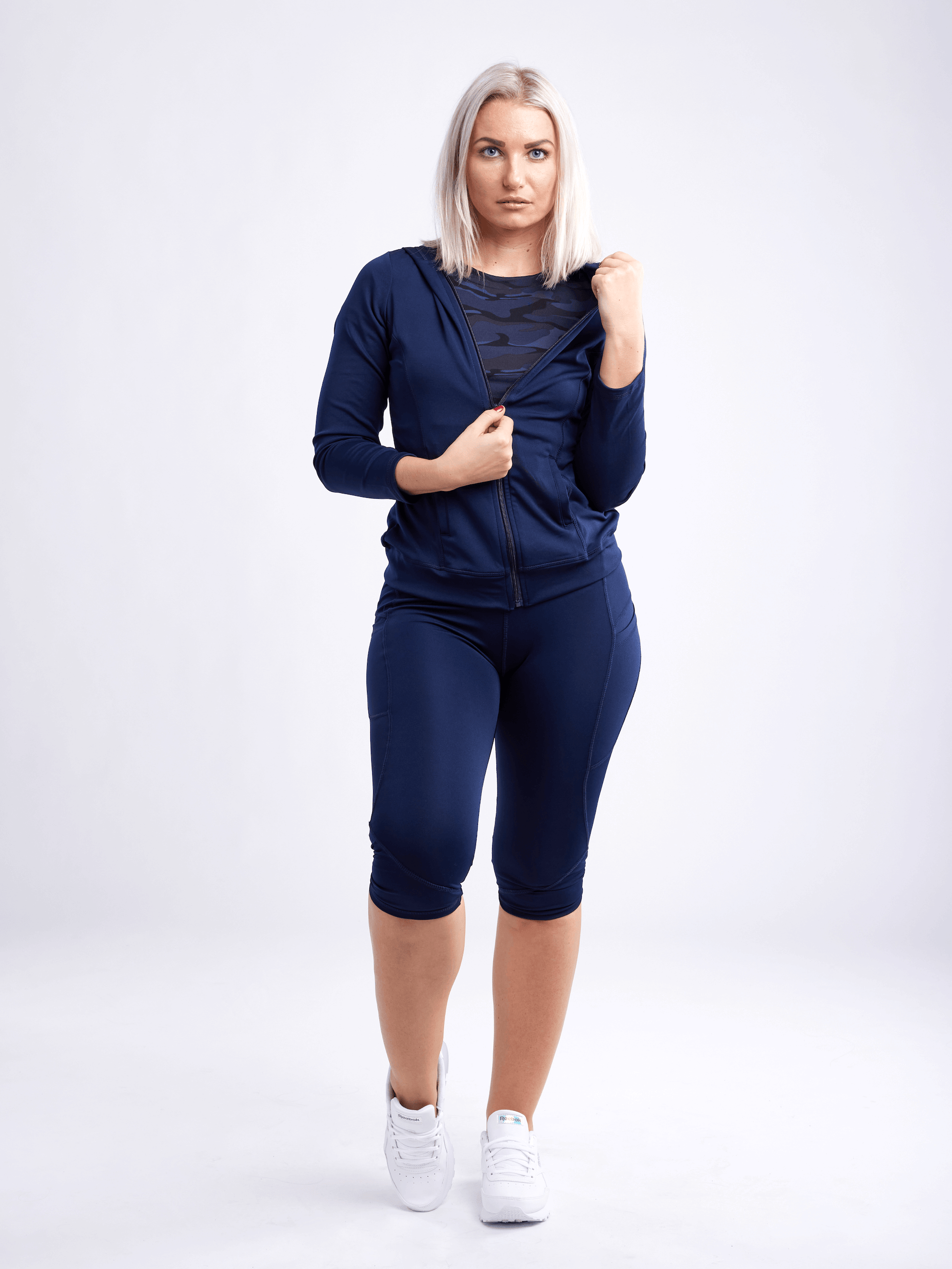 JupiterGear Mid-Rise Capri Fitness Leggings with Side Pockets Jupiter Gear