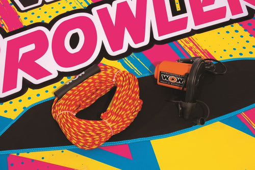 WOW Sports Prowler Towable 2 Person 2P Starter Kit with 12V Pump & 2K Tow Rope (22-WTO-3991-X) Jupiter Gear