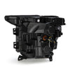 AlphaRex 21-23 Ford F150 / 21-23 Ford F150 Raptor LUXX-Series LED Projector Headlights Black OffRoadUSA.com