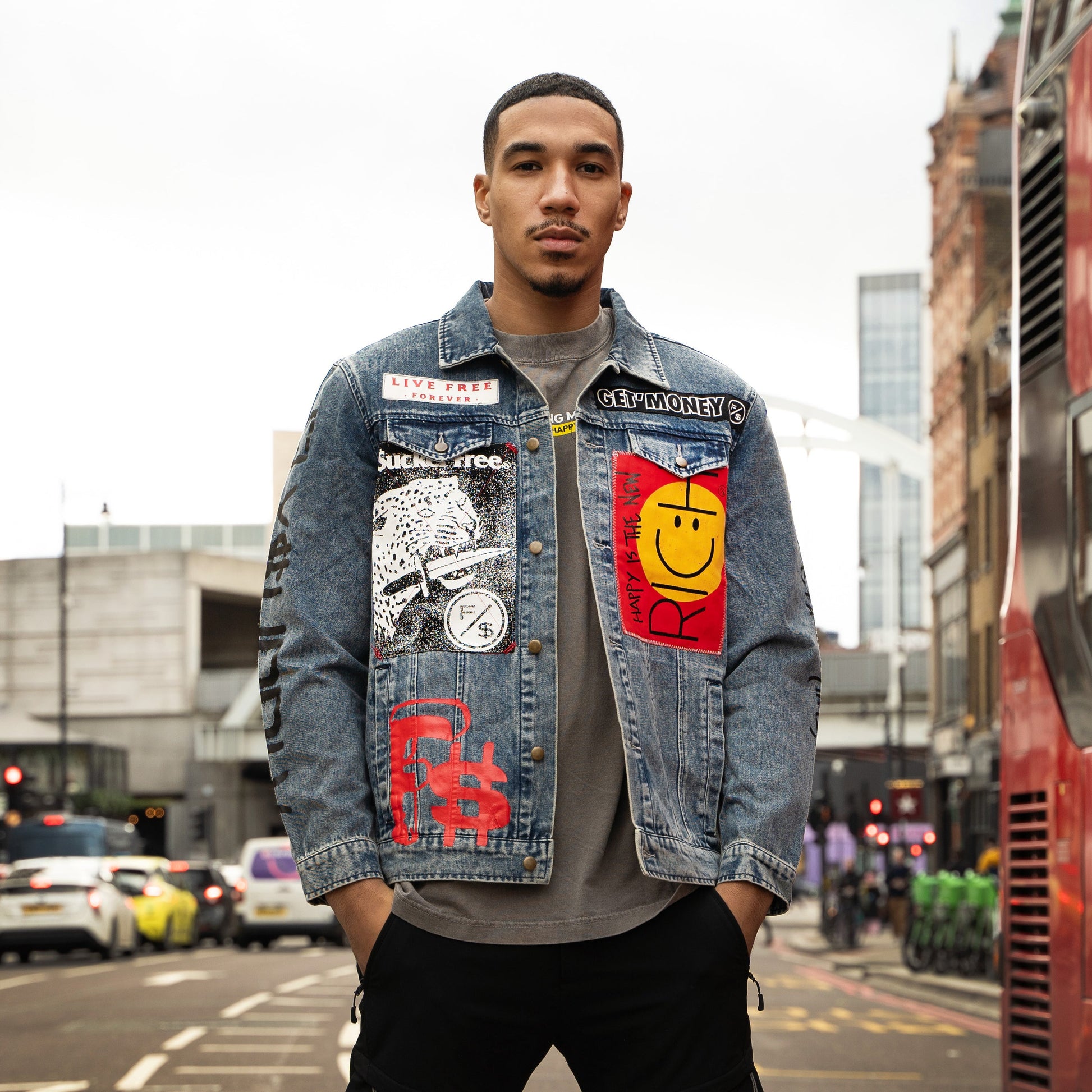 Fly Supply Co Fly Supply Co New Rich Denim Jacket (Denim)