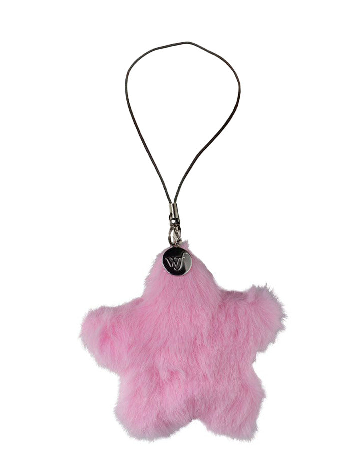 Pink Fluffy Star Charm Accessory Wildflower Cases