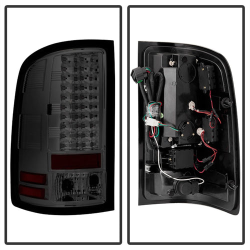 Spyder GMC Sierra 07-13 (Not fit 3500 Dually 4 Rear Wheels)LED Tail Lights Smoke ALT-YD-GS07-LED-SM OffRoadUSA.com