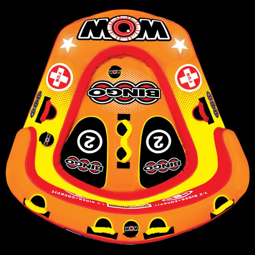 WOW Sports Bingo 2 Person Towable Water Tube For Pool and Lake (14-1060) Jupiter Gear