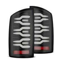 AlphaRex 02-06 Dodge Ram 1500/03-06 Dodge Ram 2500/3500 Truck LUXX-Series LED Tail Lights Black OffRoadUSA.com