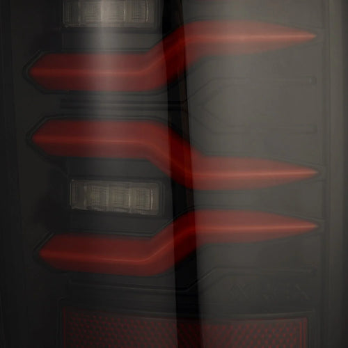 AlphaRex 02-06 Dodge Ram 1500/03-06 Dodge Ram 2500/3500 Truck LUXX-Series LED Tail Lights Black-Red OffRoadUSA.com