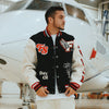 Manifest Varsity Jacket (Black) Fly Supply Co