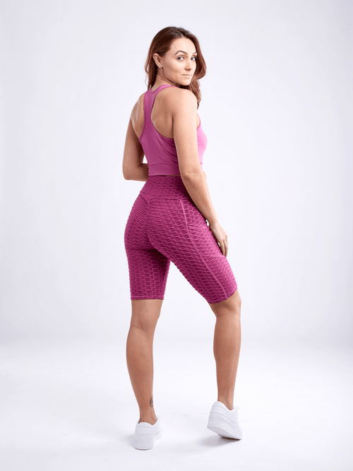 JupiterGear High-Waisted Scrunch Yoga Shorts with Hip Pockets Jupiter Gear