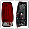 Spyder Chevy Avalanche 07-13 LED Tail Lights Red Clear ALT-YD-CAV07-LED-RC OffRoadUSA.com
