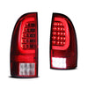 Winjet 2005-2015 Toyota Tacoma LED Sequential Tail Light w/Red Turn Signal - Chrome / Red OffRoadUSA.com