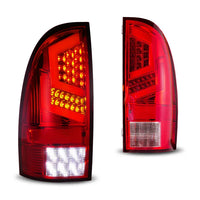 Winjet 2005-2015 Toyota Tacoma LED Sequential Tail Lights - Chrome/Red OffRoadUSA.com
