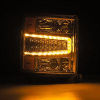 AlphaRex 14-15 Chevrolet Silverado PRO-Series Halogen Projector Headlights Chrome OffRoadUSA.com