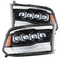 AlphaRex 09-18 Ram Truck NOVA-Series LED Projector Headlights Jet Black OffRoadUSA.com
