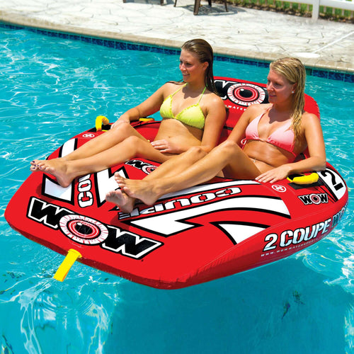 WOW Sports 2 Person Coupe Cockpit Towable Water Tube For Pool and Lake (15-1030) Jupiter Gear