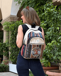 Kathmandu Collection Handmade Cotton and Hemp Tree of Life Backpack Jupiter Gear